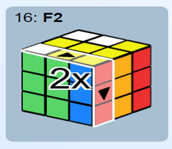 rubric rolled DOWN from it right  side for 2 times which is 2X